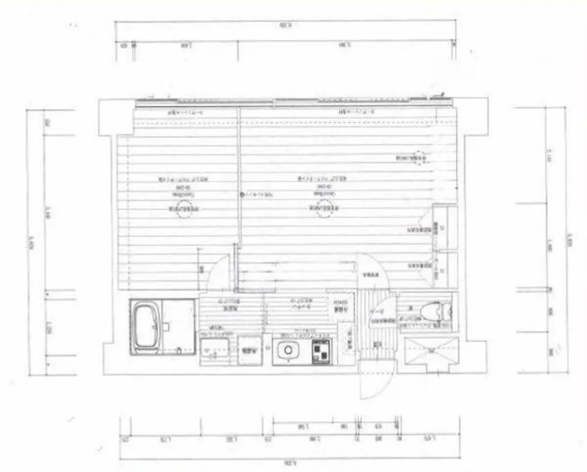 Apartment 55平方!2卧室可住7人,5分黒門市場,難波,道頓堀,心斎橋,大阪城,天王寺,Wi-Fi,新規
